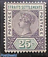 Malaysia 1892 Straits Settlements, 25c, Stamp Out Of Set, Unused (hinged) - Other & Unclassified