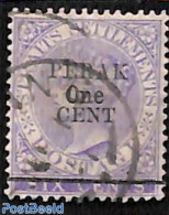 Malaysia 1891 Perak, One Cent On 6c, Used, Used Stamps - Altri & Non Classificati