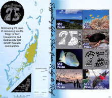 Palau 2019 Conservation Society 8v M/s, Mint NH, Nature - Transport - Various - Birds - Environment - Fish - Fishing -.. - Protezione Dell'Ambiente & Clima