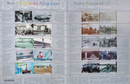 St. Pierre And Miquelon 2000, Major Events Of The 20th Century, Two MNH Sheetlets - Unused Stamps