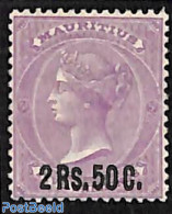 Mauritius 1878 2.50 On 5sh, Stamp Out Of Set, Unused (hinged) - Mauricio (1968-...)