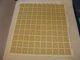 N° 704 En Feuille De 100 Timbres Entières Neuves - Full Sheets