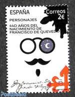 Spain 2020 Francisco De Quevedo 1v, Mint NH, Art - Handwriting And Autographs - Nuovi