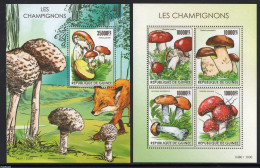 Guinea, Republic 2015 Mushrooms 2 S/s, Mint NH, Nature - Animals (others & Mixed) - Mushrooms - Mushrooms
