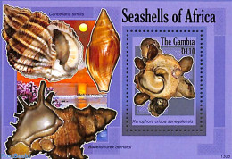 Gambia 2013 Seashells S/s, Mint NH, Nature - Shells & Crustaceans - Maritiem Leven