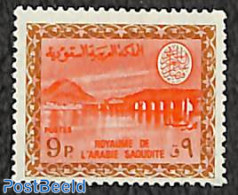 Saudi Arabia 1970 9p, Feisal Logo, No WM, Stamp Out Of Set, Mint NH, Nature - Water, Dams & Falls - Arabie Saoudite