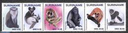 Suriname, Republic 2020 Monkeys 6v [:::::], Mint NH, Nature - Animals (others & Mixed) - Monkeys - Wild Mammals - Suriname