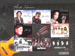 Indonesia 2020 Music S/s, Mint NH, Performance Art - Music - Popular Music - Musica