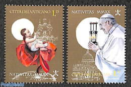 Vatican 2020 Christmas 2v, Joint Issue Austria 2v, Mint NH, Religion - Various - Christmas - Joint Issues - Nuovi