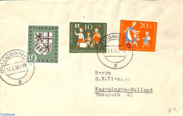Germany, Federal Republic 1956 Letter From LÜDINGHAUSEN To Holland, Postal History - Storia Postale