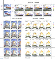 Ireland 1999 Maritime Heritage 4 M/s (=16 Sets), Mint NH, Transport - Ships And Boats - Ungebraucht