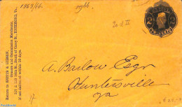 United States Of America 1866 Envelope 2c, Spotts & Gibson, Used Postal Stationary - Cartas & Documentos