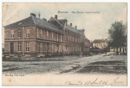 Diksmuide Dixmude Oude Postkaart Carte Postale CPA 1906 Les écoles Communales édit.Eug. Van Cuyck - Diksmuide