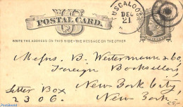 United States Of America 1879 Postcard 1c From TUSCALOOSA To New York, Used Postal Stationary - Cartas & Documentos