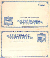 Hawaii 1889 Reply Paid Postcard 2/2c, Unused Postal Stationary - Hawaï