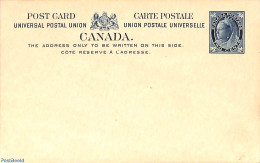 Canada 1898 Postcard 2c, Unused Postal Stationary - Cartas & Documentos
