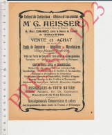 Publicité 1923 Me G. Heisser Troyes Ancien Principal Clerc De Notaire + Humour Gem'm Théatre Casting ? Agence Théatrale - Ohne Zuordnung
