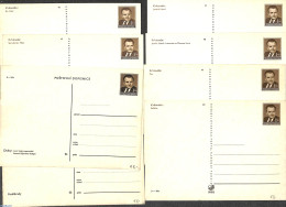 Czechoslovkia 1950 Lot With 8 Illustrated Postcards, Unused Postal Stationary - Cartas & Documentos