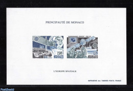 Monaco 1991 Europa, Space Special S/s, Imperforated, Mint NH, History - Transport - Europa (cept) - Space Exploration - Unused Stamps