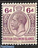 Solomon Islands 1914 6d, Stamp Out Of Set, Unused (hinged) - Salomon (Iles 1978-...)