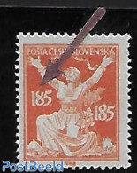 Czechoslovkia 1920 Open Eight, Unused (hinged), Various - Errors, Misprints, Plate Flaws - Sonstige & Ohne Zuordnung