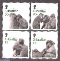 Gibraltar 2020 Barbary Macaques 4v, Mint NH, Nature - Monkeys - Gibraltar