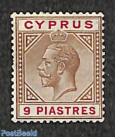 Cyprus 1912 9 Pia, Stamp Out Of Set, Unused (hinged) - Unused Stamps