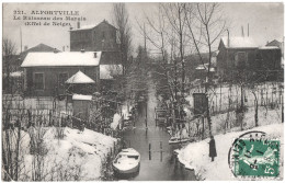 CPA DE ALFORTVILLE  (VAL DE MARNE)  LE RUISSEAU DES MARAIS (EFFET DE NEIGE) - Alfortville