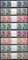 Bohemia & Moravia 1939 20/24+38+55+64 With Intermediate Bridges., Mint NH, Various - Errors, Misprints, Plate Flaws - Unused Stamps