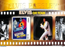 Tuvalu 2012 Elvis On Tour S/s, Mint NH, Performance Art - Elvis Presley - Music - Popular Music - Elvis Presley