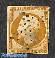 France 1852 10c, REPUB. FRANC., Used, Short Borders, Used Stamps - Gebruikt