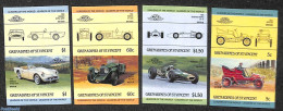 Saint Vincent & The Grenadines 1985 Automobiles 4x2v [:], Imperforated, Mint NH, Transport - Automobiles - Automobili