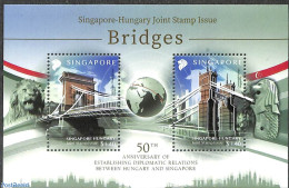 Singapore 2020 Joint Issue With Hungary S/s, Mint NH, Various - Joint Issues - Art - Bridges And Tunnels - Gemeinschaftsausgaben