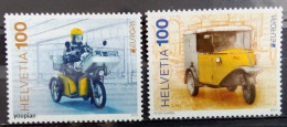 Switzerland 2013, Europa - Postal Vehicles, MNH Stamps Set - Nuovi