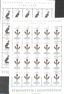 Liechtenstein 1994 Europa 2 M/s, Mint NH, Nature - Birds - Flowers & Plants - Unused Stamps