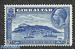 Gibraltar 1931 3d, Perf. 14, Stamp Out Of Set, Unused (hinged), Transport - Ships And Boats - Ships