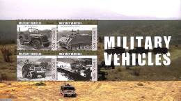 Liberia 2013 Military Vehicles 4v M/s, Mint NH, History - Militarism - Militaria