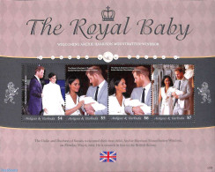 Antigua & Barbuda 2020 The Royal Baby 4v M/s, Mint NH, History - Kings & Queens (Royalty) - Case Reali