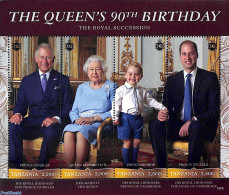 Tanzania 2006 The Queen's 90th Birthday 4v M/s, Mint NH, History - Kings & Queens (Royalty) - Case Reali