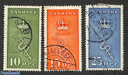 Denmark 1929 Anti Cancer 3v, Used, Used Stamps, Health - Health - Usado