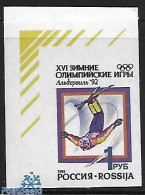 Russia 1992 Imperforated, Stamp Out Of Set, Mint NH, Sport - Various - Olympic Games - Skiing - Errors, Misprints, Pla.. - Sci