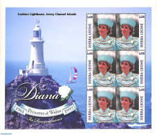 Sierra Leone 1998 Princess Diana M/s, Mint NH, History - Various - Charles & Diana - Kings & Queens (Royalty) - Lighth.. - Royalties, Royals