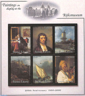 Sierra Leone 2001 Rijksmuseum 6v M/s, Mint NH, Transport - Various - Ships And Boats - Mills (Wind & Water) - Art - Pa.. - Barcos