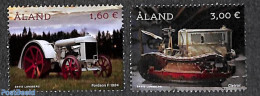 Aland 2021 Antique Tractors 2v, Mint NH, Various - Agriculture - Agricultura