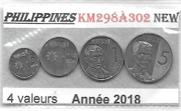 PHILIPPINES  Nouvelles Frappes  Année 2018      5, 25 Sentimo & 1, 5 Piso Neuf. - Filipinas