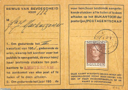 Netherlands 1951 Postbox License With 5g Stamp, Postal History - Storia Postale