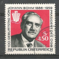 Austria - Oostenrijk 1986 Johann Böhm Y.T. 1666 (0) - Usati