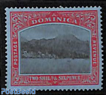 Dominica 1921 2/6sh, WM Mult Script CA, Stamp Out Of Set, Unused (hinged) - Dominikanische Rep.