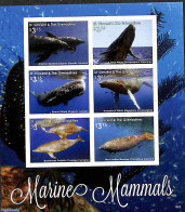 Saint Vincent 2016 Marine Mammals 6v M/s, Imperforated, Mint NH, Nature - Sea Mammals - St.Vincent (1979-...)