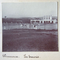 PHOTO STEREOSCOPIQUE DE WIMEREUX. LES TENNIS. 1921. - Stereoscopio